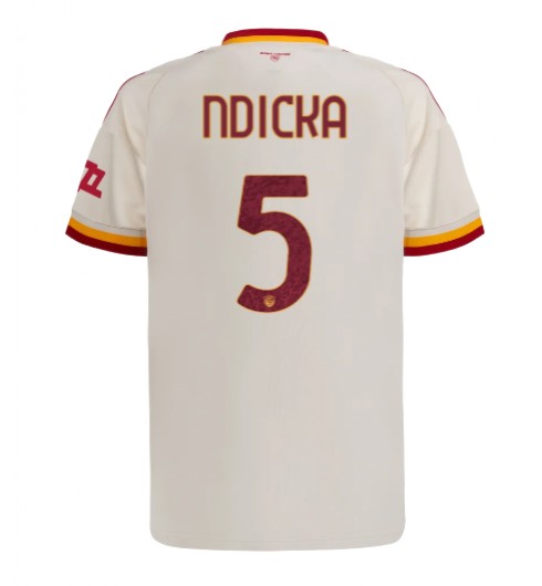 AS Roma Evan Ndicka #5 Venkovní Dres 2026-27 Krátký Rukáv AS Roma Evan Ndicka #5 Venkovní Dres 2026-27 Krátký Rukáv